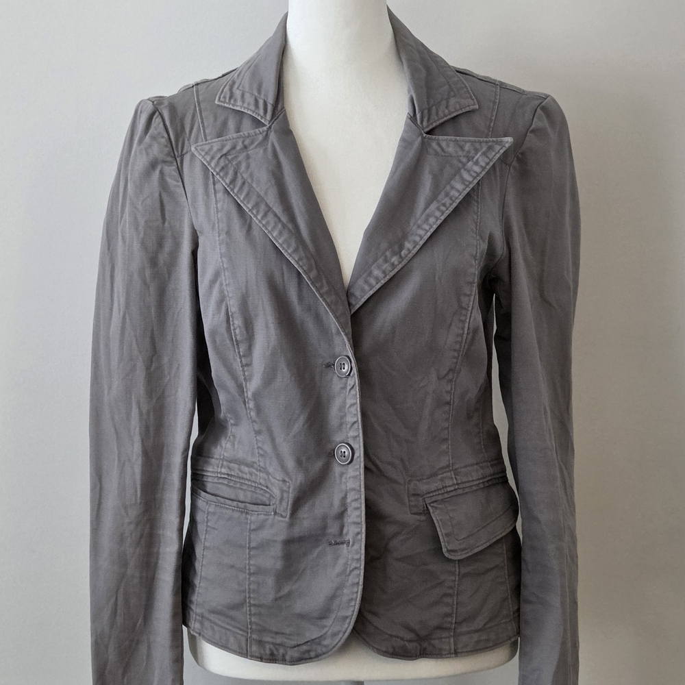 Dynamite Slim Gray Tailored Blazer Jacket
